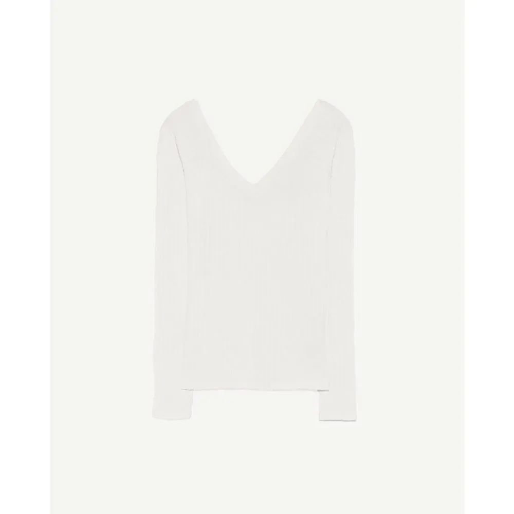 ✨ V-NECK RIBBED T-SHIRT✨ - Picture 5 of 5